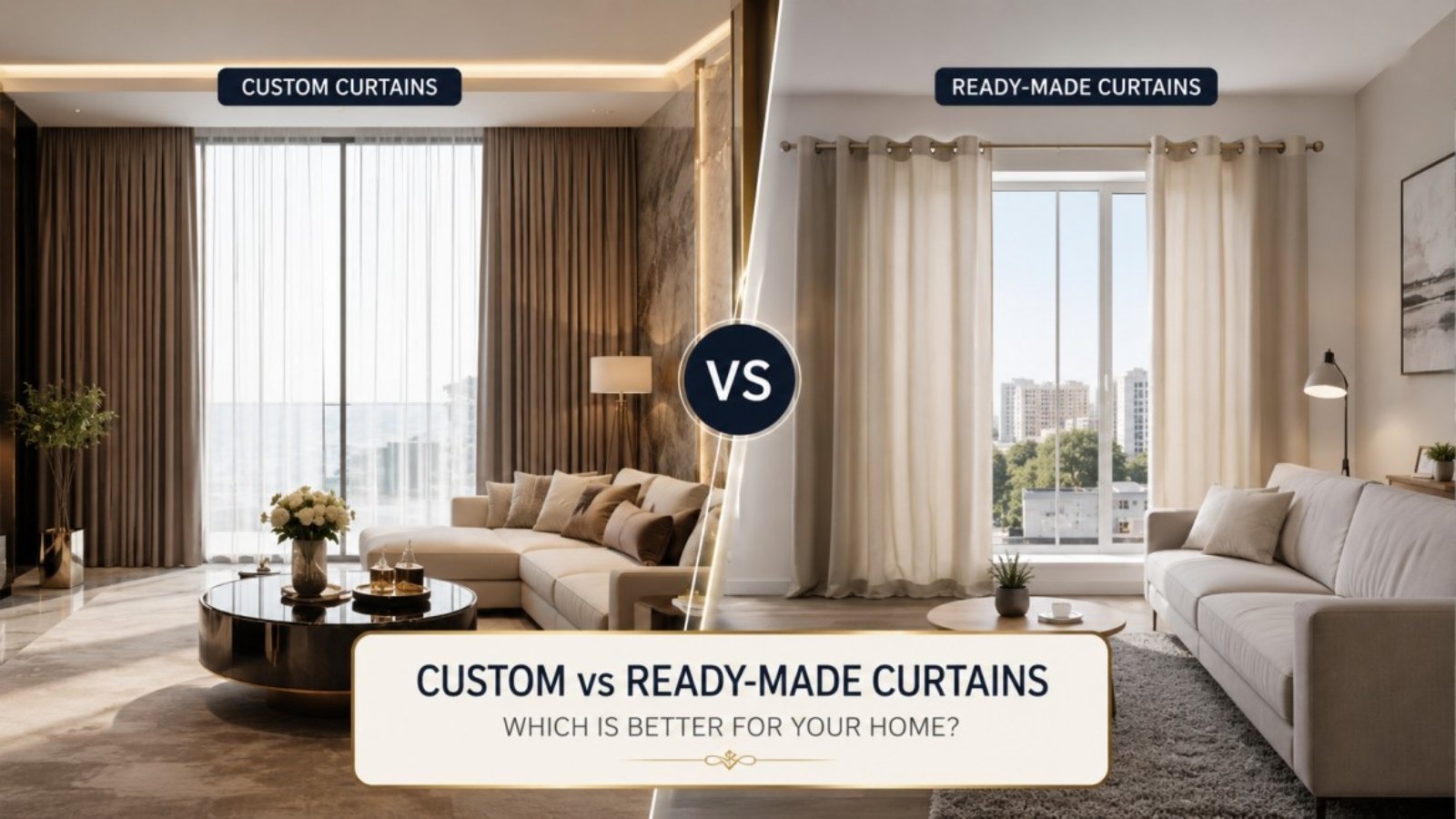 Custom vs Ready-Made Curtains